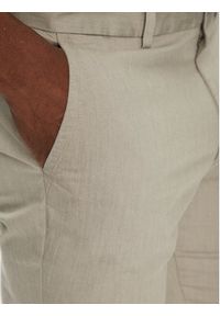 BOSS Spodnie materiałowe P-Kaiton1 50538828 Beżowy Slim Fit. Kolor: beżowy. Materiał: syntetyk, bawełna