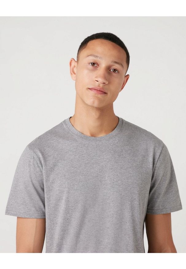 Wrangler - WRANGLER SS 2 PACK TEE MĘSKI T-SHIRT KOSZULKA DWUPAK MID GREY MEL W7BADHX37 112131581