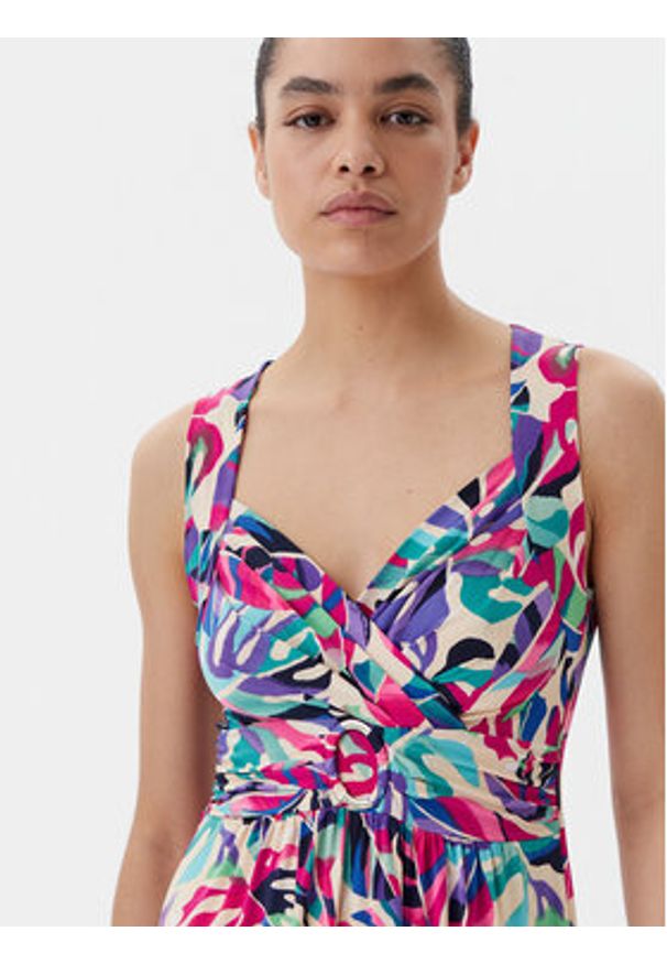 Morgan Sukienka letnia 251-RCOLO Kolorowy Regular Fit. Materiał: syntetyk. Wzór: kolorowy. Sezon: lato