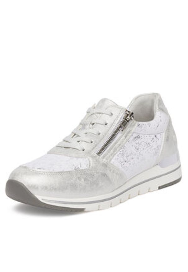 Remonte Sneakersy R6700-91 Srebrny. Kolor: srebrny. Materiał: materiał