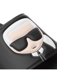 Karl Lagerfeld - KARL LAGERFELD Klapki KL70005 Czarny. Kolor: czarny. Materiał: skóra #3