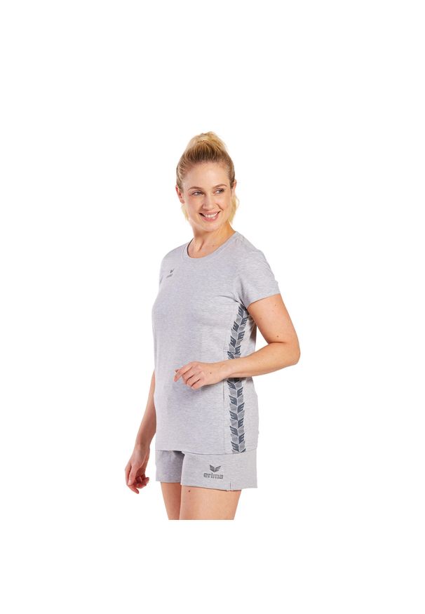 ERIMA - Damska koszulka Erima Essential Team. Kolor: szary. Materiał: bawełna. Sport: piłka nożna