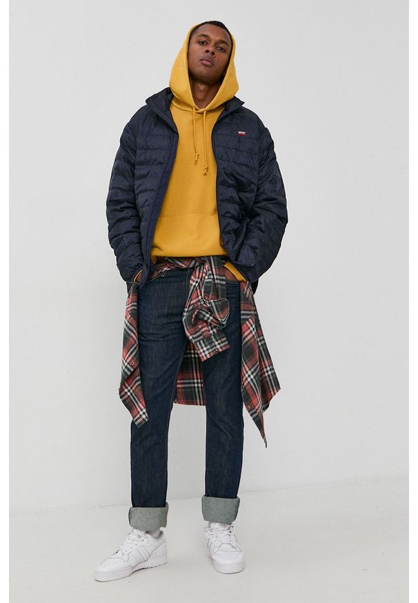 Levi's® - Levi's - Kurtka. Okazja: na co dzień, na spotkanie biznesowe. Kolor: niebieski. Materiał: puch. Styl: biznesowy, casual