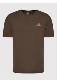 New Balance T-Shirt Unisex UT21503 Brązowy Relaxed Fit. Kolor: brązowy. Materiał: bawełna #3