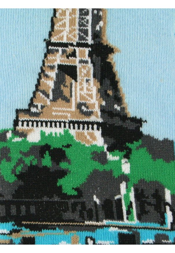 His Story - Skarpetki Bawełniane - Tematyczne - Paryż, Wieża Eiffla. Kolor: niebieski. Materiał: elastan, bawełna, poliamid