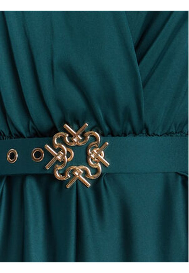 Rinascimento Sukienka koktajlowa CFC0125426003 Zielony Regular Fit. Kolor: zielony. Materiał: syntetyk. Styl: wizytowy