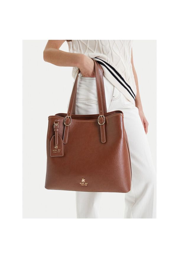 Torebka Beverly Hills Polo Club. Kolor: brązowy