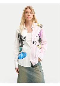 Desigual Koszula Lovit Disney 26SWCW19 Kolorowy Regular Fit. Materiał: bawełna. Wzór: motyw z bajki, kolorowy #1