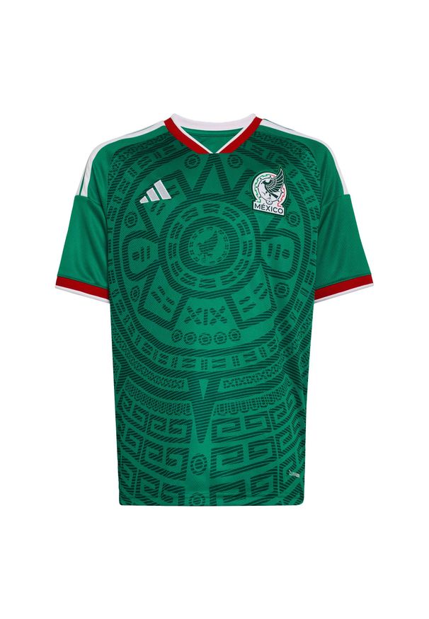 Adidas - Bluza dziecięca Meksyk 26 Home. Kolor: zielony. Technologia: ClimaCool (Adidas). Sport: piłka nożna