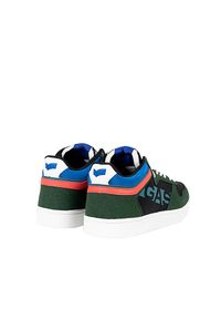 Gas Sneakersy "Darmah LTX" | GAM224135 | Darmah LTX | Mężczyzna | Zielony. Kolor: zielony. Materiał: skóra ekologiczna. Wzór: aplikacja #4