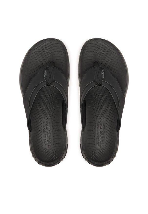 skechers - Japonki Skechers. Kolor: czarny. Styl: street, retro