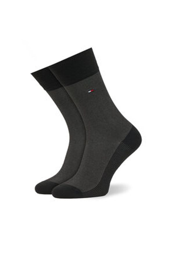TOMMY HILFIGER - Tommy Hilfiger Skarpety długie 701235373 Czarny. Kolor: czarny. Materiał: materiał, bawełna