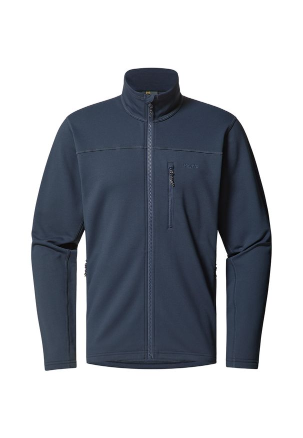 Kurtka turystyczna Haglöfs Rosson. Kolor: niebieski. Sport: turystyka piesza