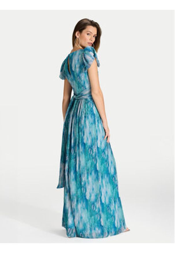 Swing Sukienka wieczorowa 5AI18000 Niebieski Regular Fit. Kolor: niebieski. Materiał: syntetyk. Styl: wizytowy