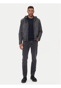 Milestone Kurtka skórzana MSRenaldo 531006 60725 Szary Regular Fit. Kolor: szary. Materiał: skóra #2