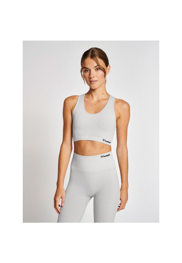 Bezszwowy biustonosz dla kobiet Hummel Mt Rest. Kolor: szary. Sport: joga i pilates