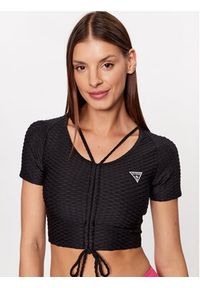 Guess Bluzka Delma V3GP09 KBOA2 Czarny Regular Fit. Kolor: czarny. Materiał: syntetyk #4