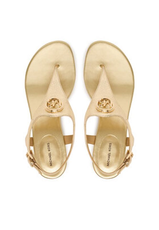 MICHAEL Michael Kors Sandały Mckenzie 40T6MZFS1M Złoty. Kolor: złoty. Materiał: skóra