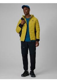 4f - 4F Kurtka trekkingowa z wypełnieniem Primaloft Silver męska - żółta XXL. Kolor: żółty. Materiał: syntetyk, materiał. Technologia: Primaloft. Długość: długie. Sport: turystyka piesza #2