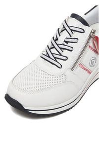 Remonte Sneakersy D0T04-81 Biały. Kolor: biały. Materiał: syntetyk, skóra #4