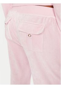 Juicy Couture Spodnie dresowe Caisa JCSEBJ008 Różowy Slim Fit. Kolor: różowy. Materiał: bawełna #6