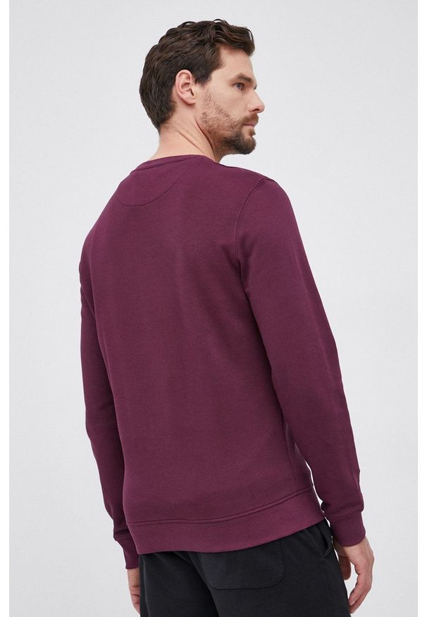 Lyle & Scott - Bluza bawełniana. Okazja: na co dzień. Kolor: fioletowy. Materiał: bawełna. Wzór: aplikacja. Styl: casual