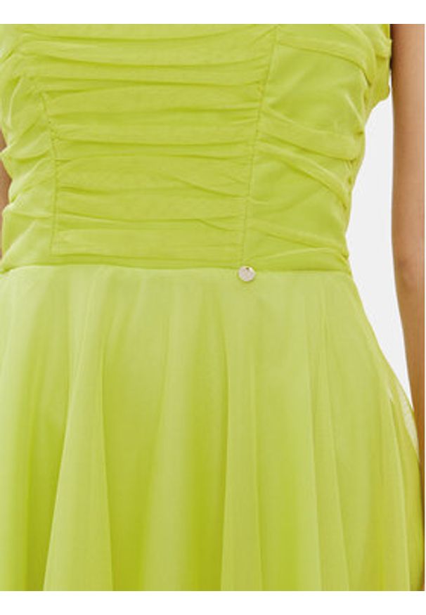 Rinascimento Sukienka koktajlowa CFC0117833003 Zielony A-Line Fit. Kolor: zielony. Materiał: syntetyk. Styl: wizytowy