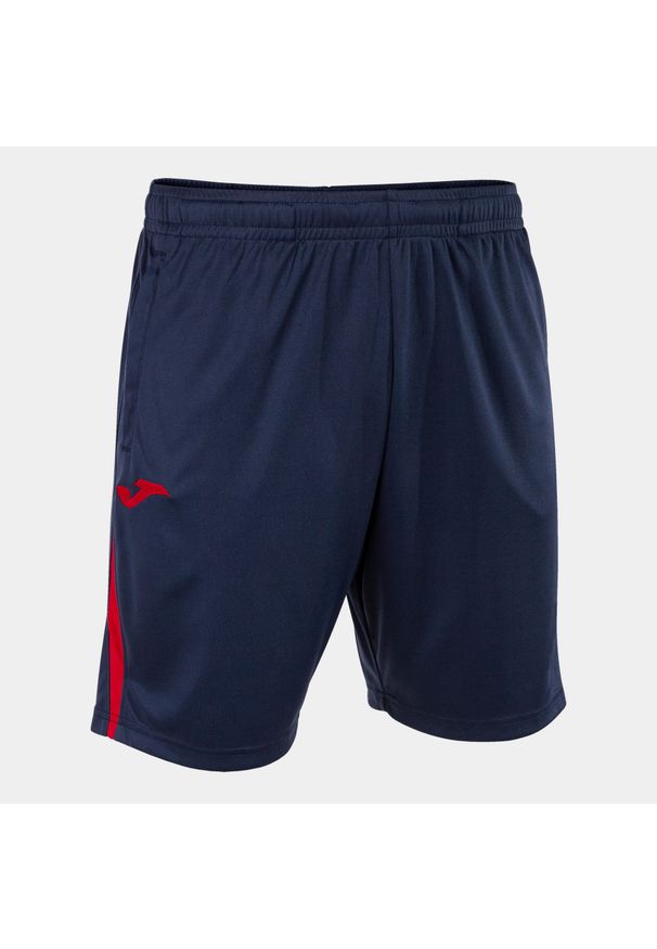 Szorty Joma Championship VII. Kolor: wielokolorowy, niebieski, czerwony. Sport: piłka nożna