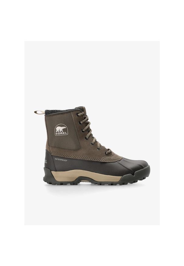 sorel - Buty zimowe męskie Sorel Buxton Lite Boot WP. Kolor: brązowy. Sezon: zima. Sport: turystyka piesza