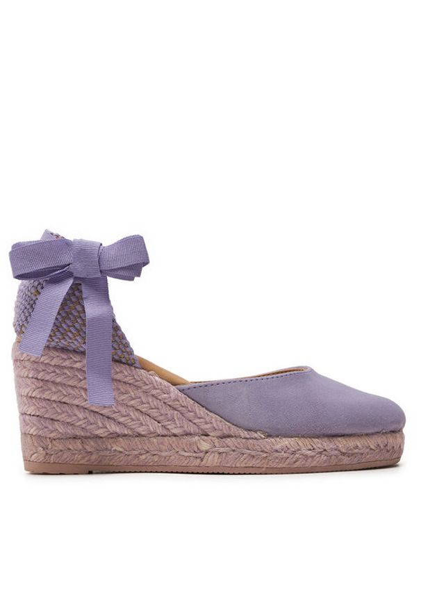 Manebi Espadryle Hamptons Low Wedge Espadrilles W 1.2 WL Fioletowy. Kolor: fioletowy