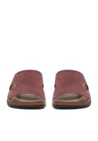 Go Soft Klapki CEO-W25701 Bordowy. Kolor: czerwony. Materiał: materiał #7