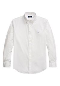 Polo Ralph Lauren Koszula 710937993008 Biały Custom Fit. Typ kołnierza: polo. Kolor: biały. Materiał: bawełna #5