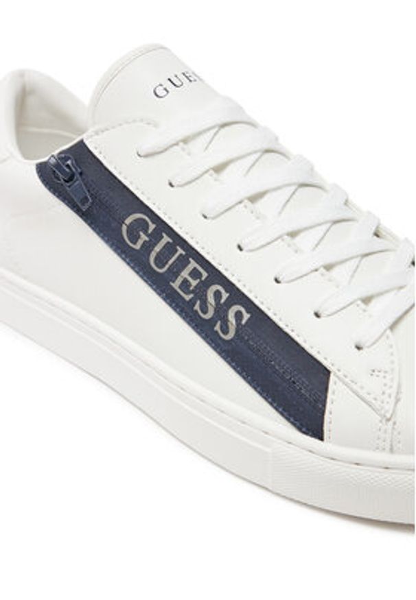 Guess Sneakersy Todi Iik FMFTOD ELE12 Biały. Kolor: biały. Materiał: skóra