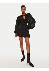 Munthe Bluzka 244160424471 Czarny Regular Fit. Kolor: czarny. Materiał: wiskoza #3