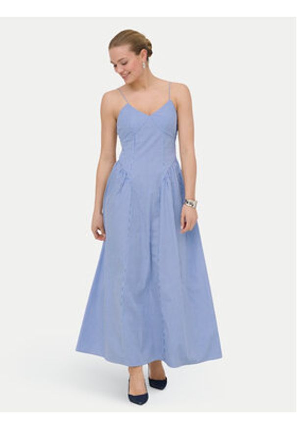 only - ONLY Sukienka letnia Tiari 15371086 Niebieski Regular Fit. Kolor: niebieski. Materiał: bawełna. Sezon: lato