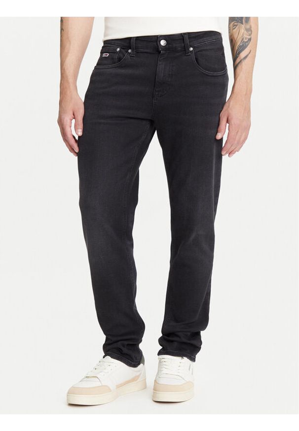 Tommy Jeans Jeansy Scanton DM0DM21888 Czarny Slim Fit. Kolor: czarny