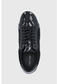 Calvin Klein buty skórzane kolor czarny. Nosek buta: okrągły. Zapięcie: sznurówki. Kolor: czarny. Materiał: skóra. Obcas: na obcasie. Wysokość obcasa: niski #4