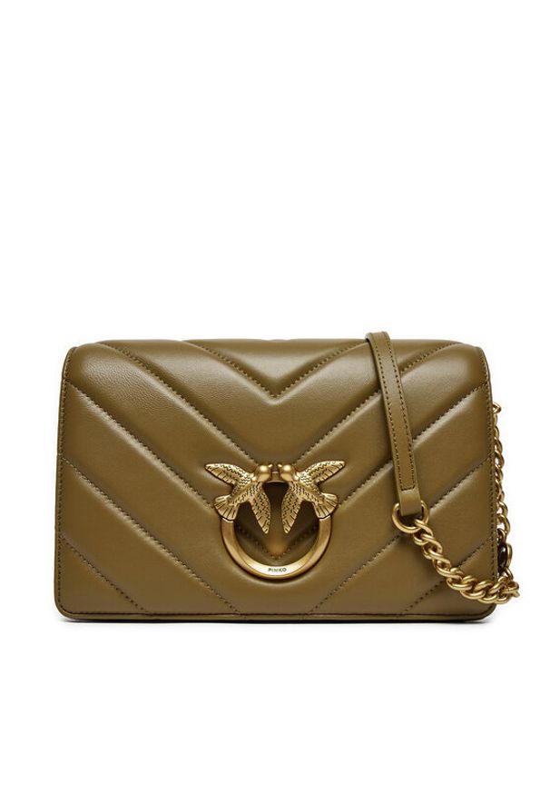 Pinko - PINKO Torebka Love Click Classic 100063 A136 Zielony. Kolor: zielony. Materiał: skórzane