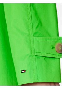 TOMMY HILFIGER - Tommy Hilfiger Trencz WW0WW36960 Zielony Regular Fit. Kolor: zielony. Materiał: bawełna #4
