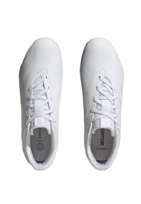 Adidas - Buty adidas Predator Accuracy.4 In FZ6117 białe. Kolor: biały. Materiał: materiał, syntetyk. Szerokość cholewki: normalna #5