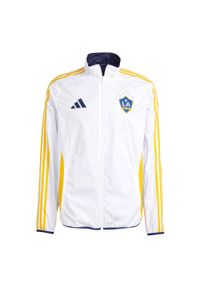 Adidas - Kurtka odwracalna LA Galaxy Anthem 2025/26. Kolor: biały. Sport: piłka nożna