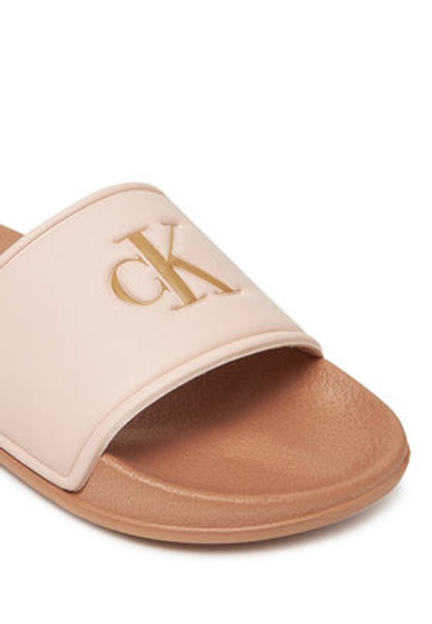 Calvin Klein Jeans Klapki V3A0-82066-1172 Różowy. Kolor: różowy. Materiał: skóra