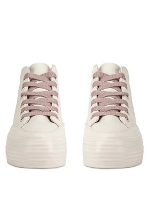 Jenny Fairy Sneakersy WFA3010-1 Écru. Kolor: kremowy. Materiał: skóra