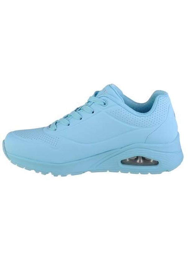 skechers - Buty do chodzenia damskie Skechers Unostand ON Air. Zapięcie: sznurówki. Kolor: niebieski. Materiał: materiał, syntetyk. Szerokość cholewki: normalna. Sport: turystyka piesza
