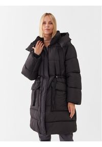 Didriksons Płaszcz zimowy Rind 504276 Czarny Oversize. Kolor: czarny. Materiał: syntetyk. Sezon: zima