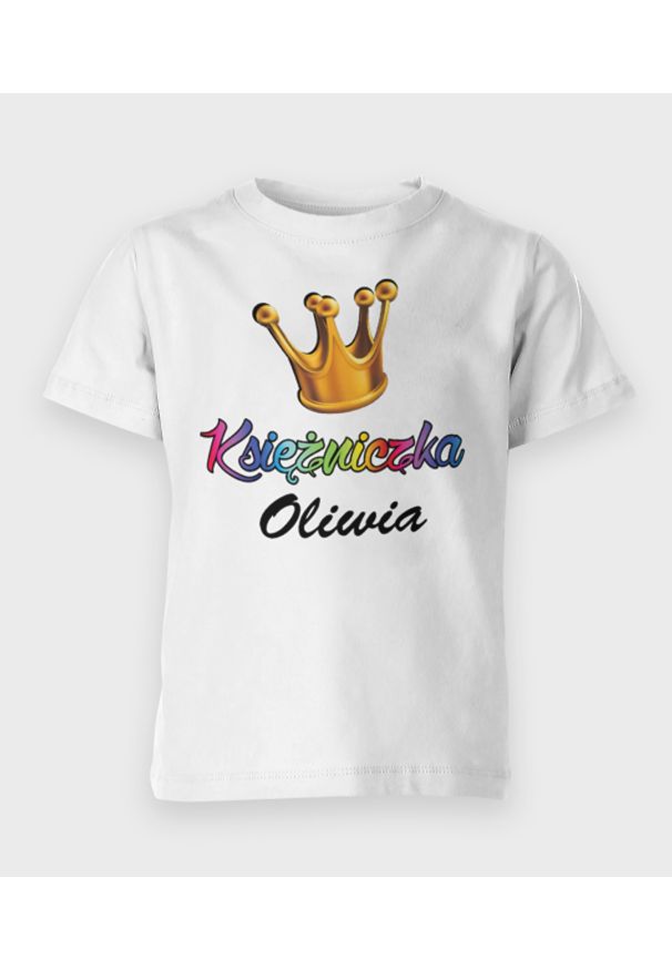 MegaKoszulki - Koszulka dziecięca Księżniczka + Imię. Materiał: bawełna