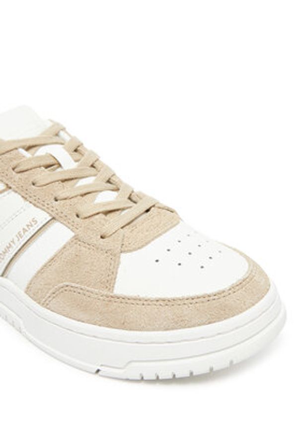 Tommy Jeans Sneakersy Tjm Cupsole Pods EM0EM01579 Biały. Kolor: biały. Materiał: skóra