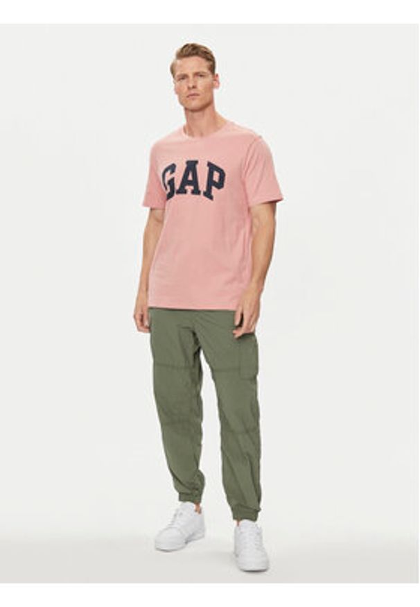 GAP - Gap T-Shirt 856659-07 Różowy Regular Fit. Kolor: różowy. Materiał: bawełna