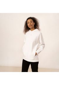 outhorn - Bluza oversize z kapturem damska. Okazja: na co dzień. Typ kołnierza: kaptur. Materiał: bawełna, dresówka, poliester, dzianina. Wzór: haft. Styl: casual #7