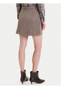 only - ONLY Spódnica z imitacji skóry Amazing 15351289 Beżowy Slim Fit. Kolor: beżowy. Materiał: syntetyk #4